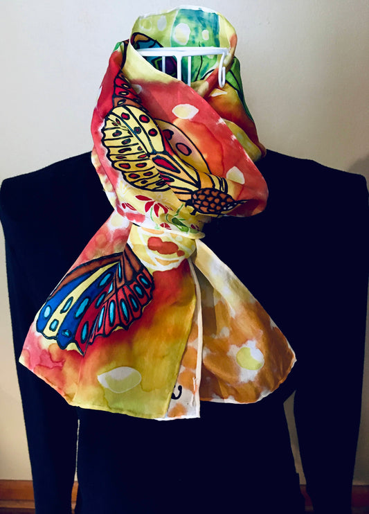 BUTTERFLY Silk Scarf