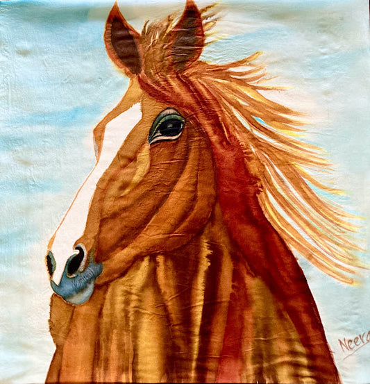 HORSE ON A WINDY DAY